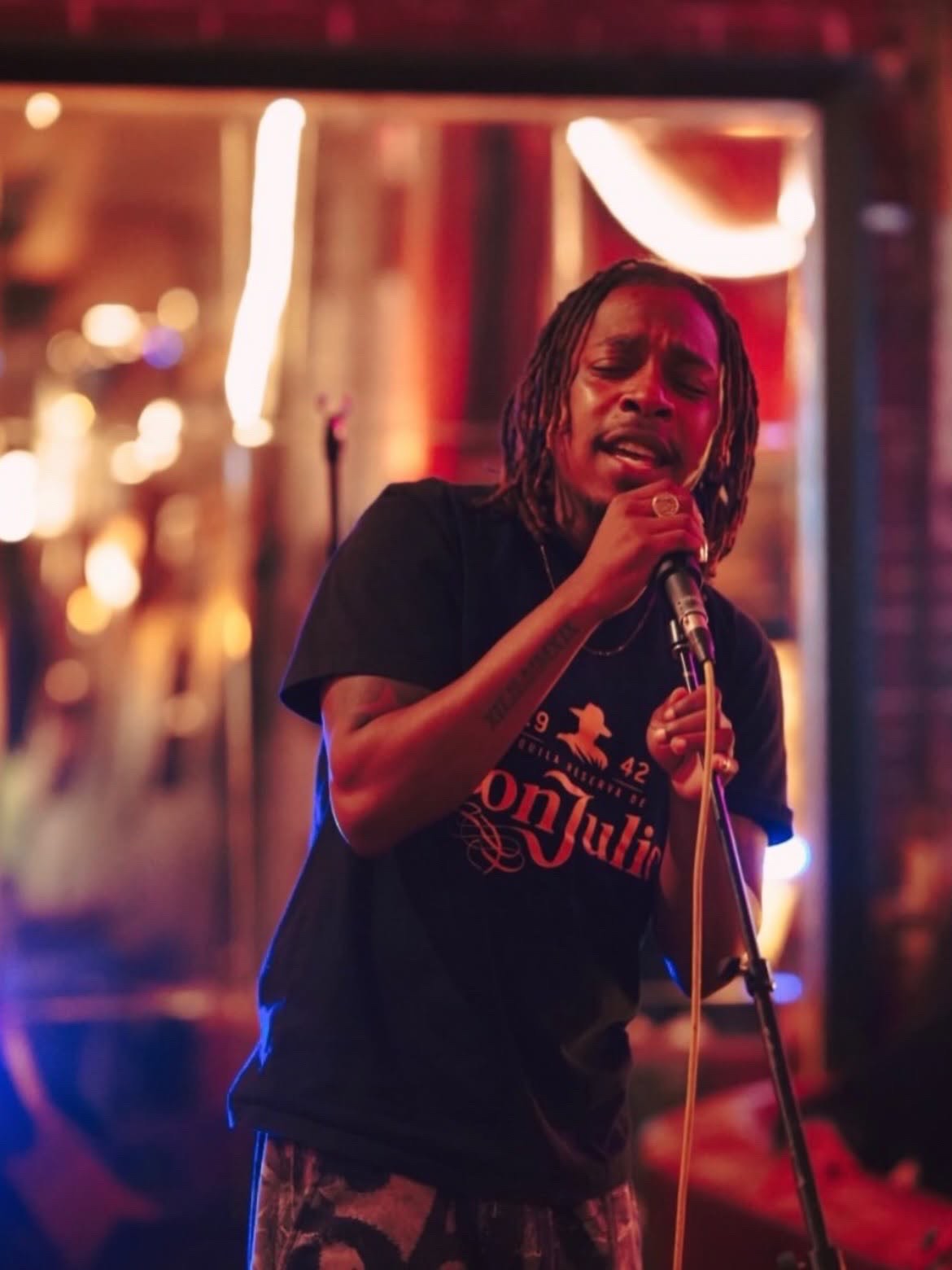 photo of black singer